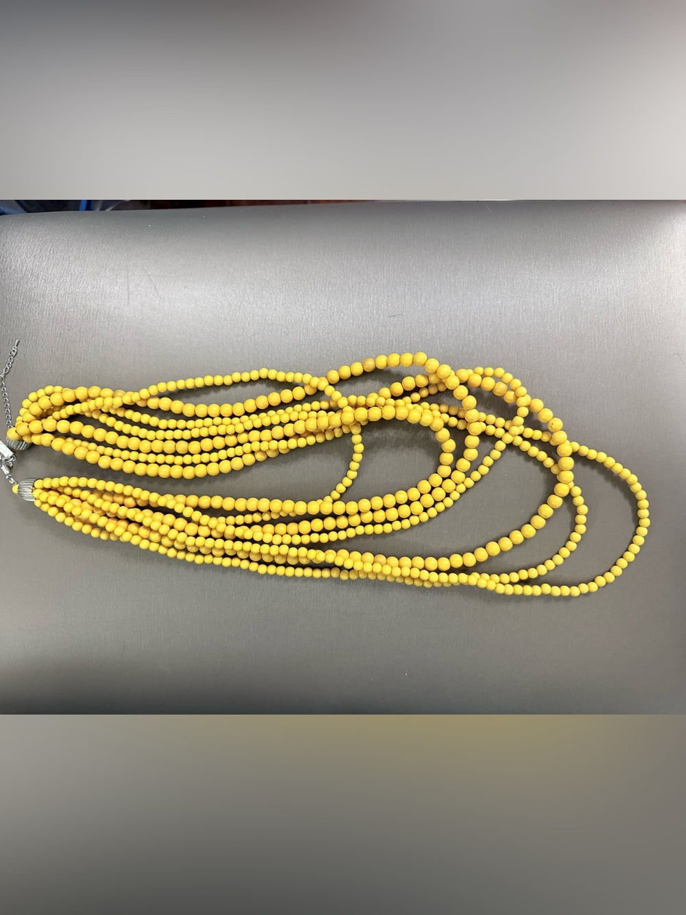 Yellow Bead Necklace